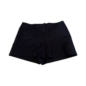 Loft The Riviera Short Black Chino Casual Flat Front Size 8‎ Nwt